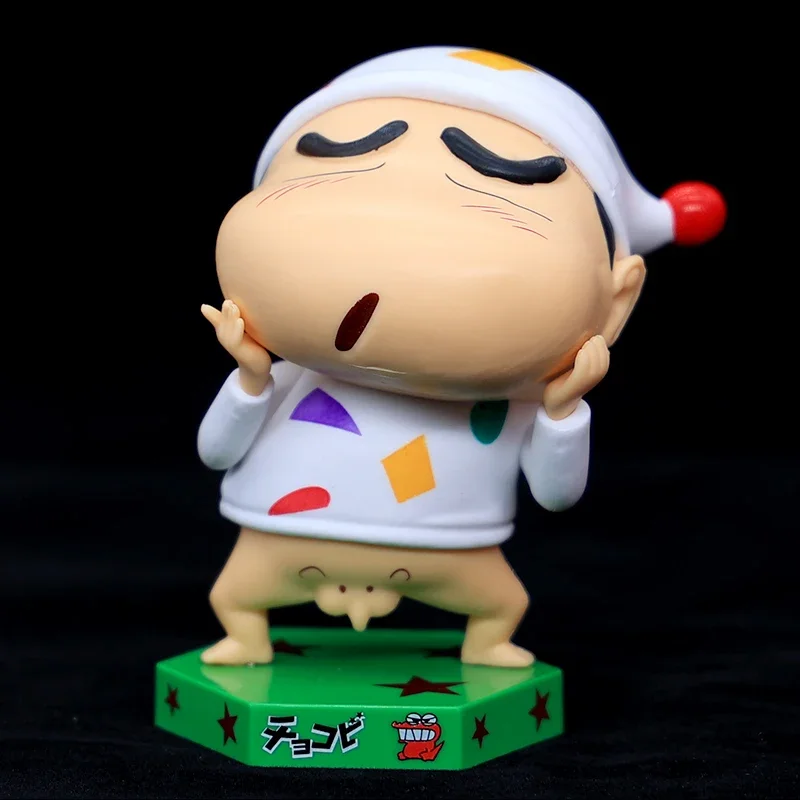 thumbnail image 1 of Figura de crayón de 11 cm Shin-Chan Gk Q, versión Wild Pajamas, aspecto divertido, caja de regalo, modelo, adornos, decoraciones de escritorio, regalos de cumpleaños, 1 of 5