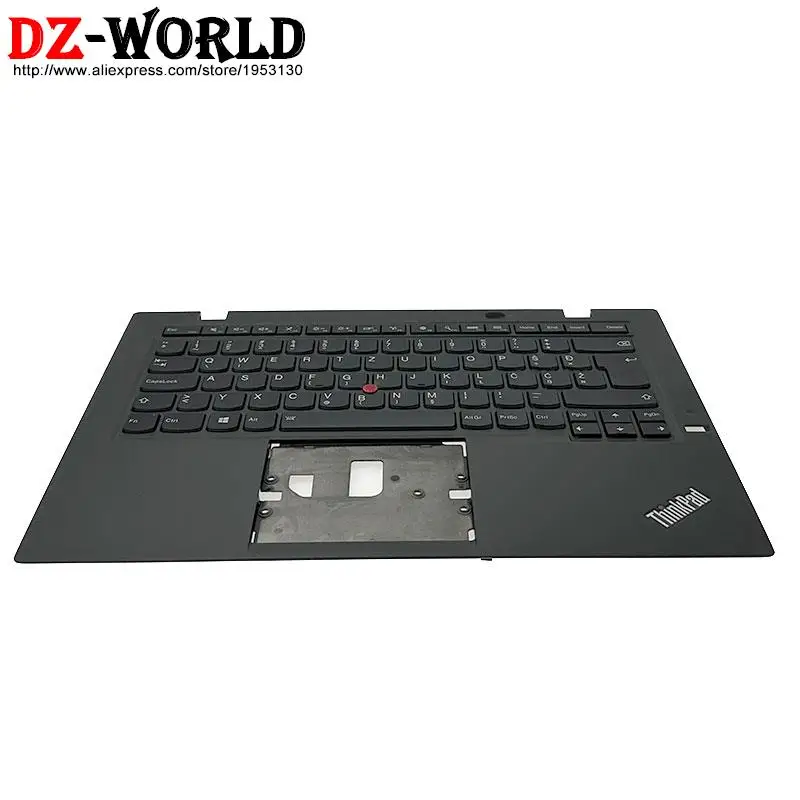 Teclado Retroiluminado com Palmrest Case Superior c Capa Lenovo Thinkpad x1 Carbono 3ª Geração Laptop jp ch cz sk si hu de Tuf Qwertz - Imagem 4