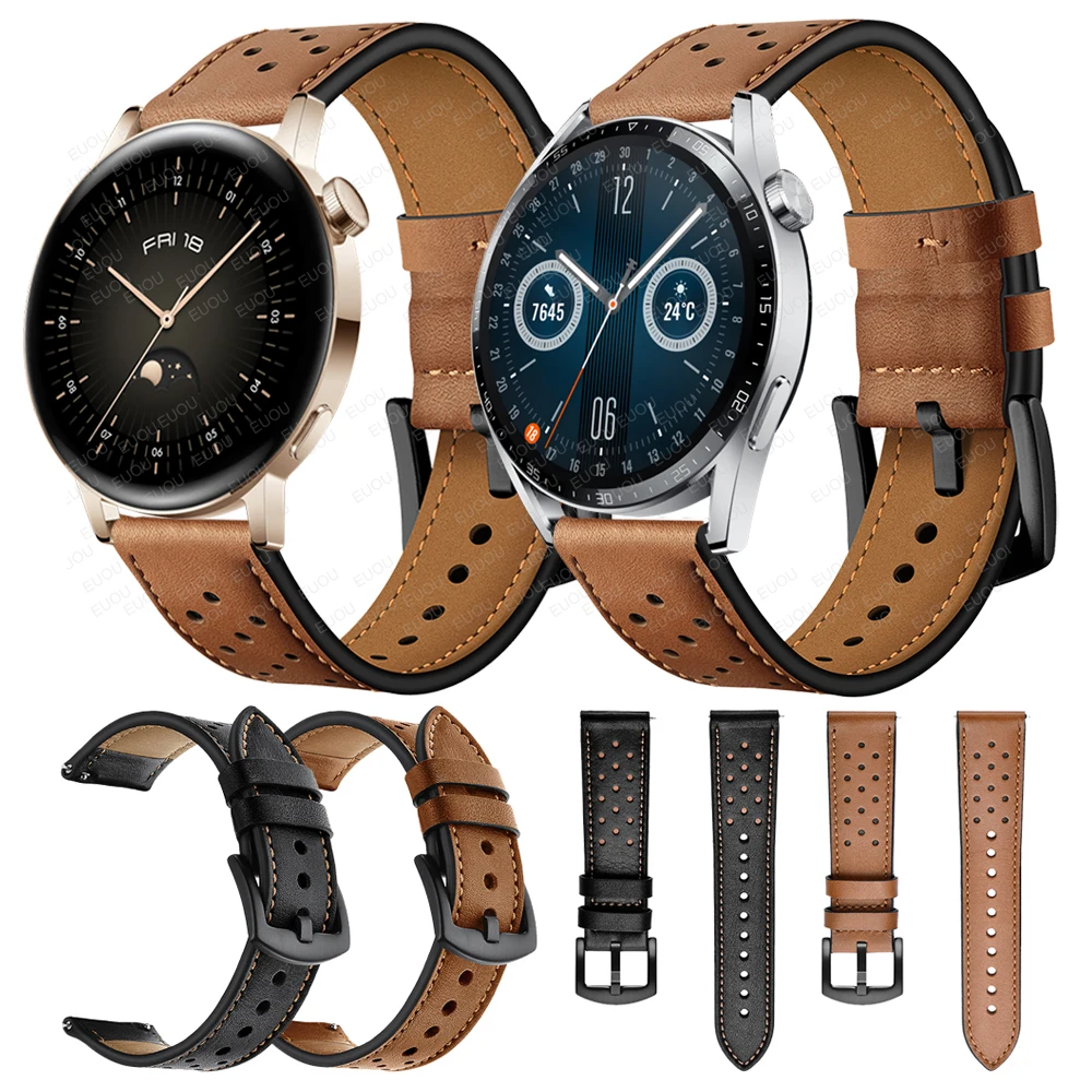

Ремешок кожаный для HUAWEI WATCH GT 3 46 мм 42 мм/GT3 Pro / GT Runner / GT2 Pro