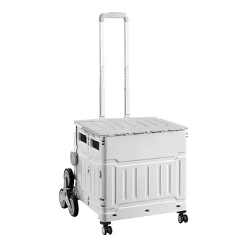 접이식 쇼핑 카트, 야외 캠핑 접이식 식료품, 가정용 휴대용 익스프레스 배달 카트, 바닥 포장 마차, 화물 트레일러, 75L