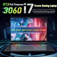 Oushedi i9-12900H Gaming Book, 16-inch Laptop, Narrow Bezel IPS 2.5K Ultra HD Screen, NVIDIA RTX3060, Window 11, 32G RAM, SSD 1