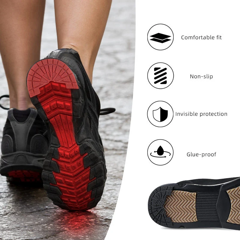 1 Paar verschleißfeste Außensohle, Schuhschutz für Turnschuhe, Herren, Schuhreparatur, rutschfest, selbstklebende Gummisohle, Sportschuhe-Patch – Detail 7