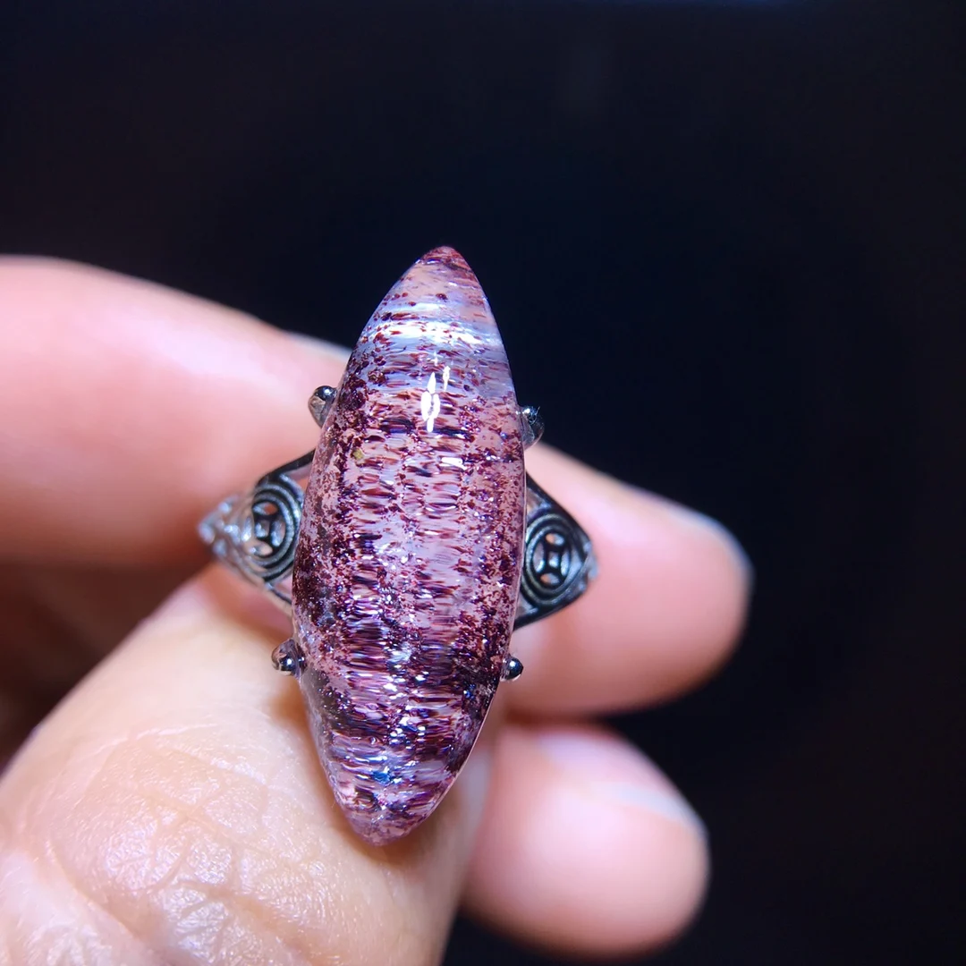 

Кольцо из серебра 925 пробы с натуральным синим кристаллом, 1 шт./комплект