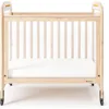 Serenity 3-Panel Clearview Compact Crib, Fixed-Side, Natural Wood 4