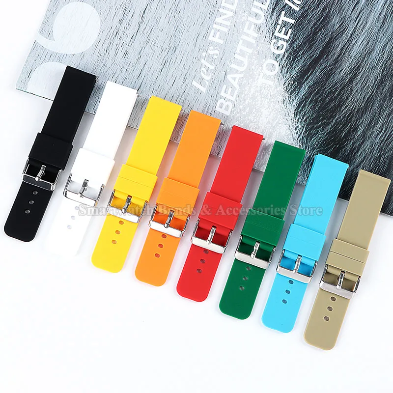Universal Quick Release Silicone Watch Band - Various Sizes