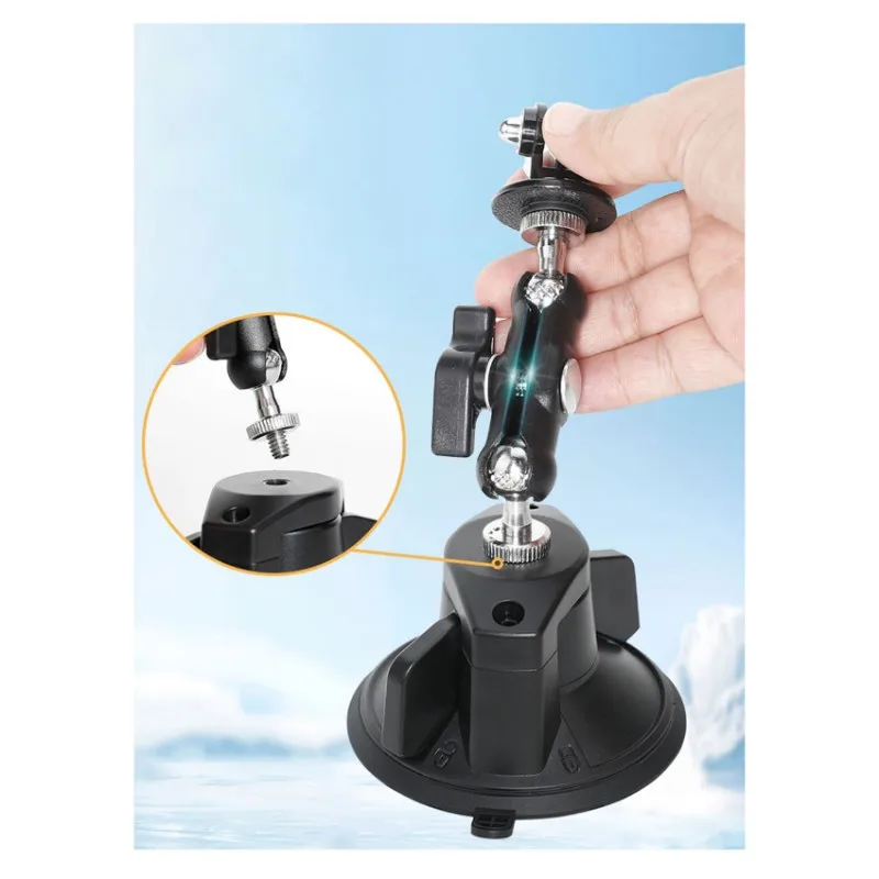 Insta360 Go 울트라 카메라용 N05R 차량용 흡착 컵 마운트 - 차량 녹화를 위한 안전한 홀더