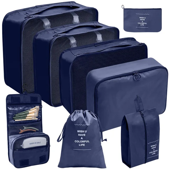 Conjunto de 8 Bolsas Organizadoras de Viagem: Simplificando sua Bagagem 6 Conjunto de 8 Bolsas Organizadoras de Viagem