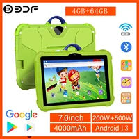 New Arrival 7 Inch 5G WiFi Kids' tablet Quad Core 4GB+64GB ROM Google Learning Education Version Dual Cameras Tablets Android 13 1