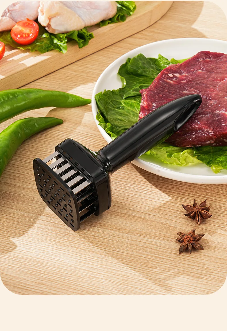 Professional Meat Tenderizer Needle Stainless Steel Steak Tenderizer Hammer  Kitchen Tool Cooking Gadgets Rib Breaker Meat Beater - AliExpress