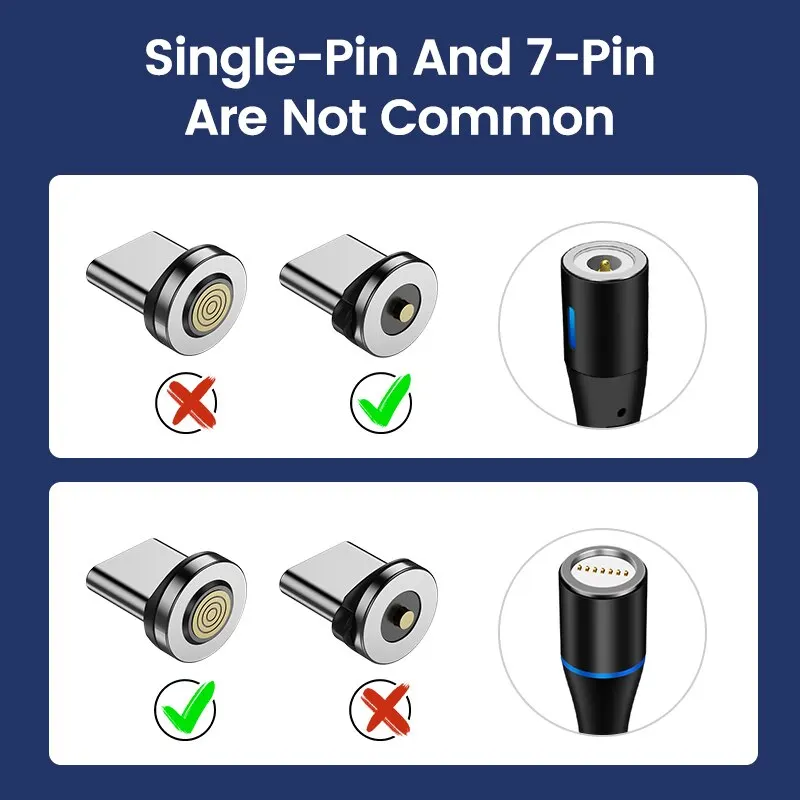 Charging Cable Adapter Magnetic Plug Magnetic Micro USB Type C For Mobile Phone Mobile Phone Dust Plug Replace Components