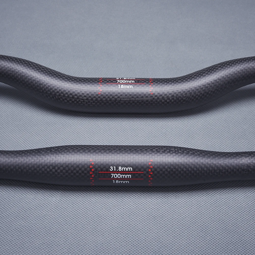 Matte 3K Carbon Bike MTB Handlebar Mountain Bicycle Horizontal / One-shaped Handlebar 580/600/620/640/660/680/700/720/740/760mm