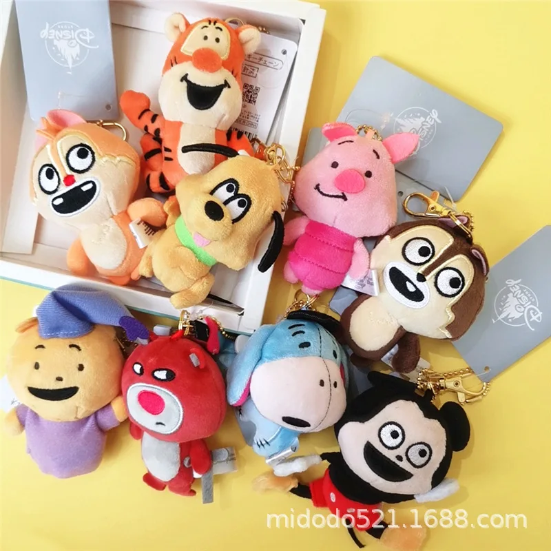 

Disney Pendant Funny Two Silly Mickey Minnie Tigger Funny Joint Model Honeypot Winnie The Pooh Squirrel Plush Pendant Keychain