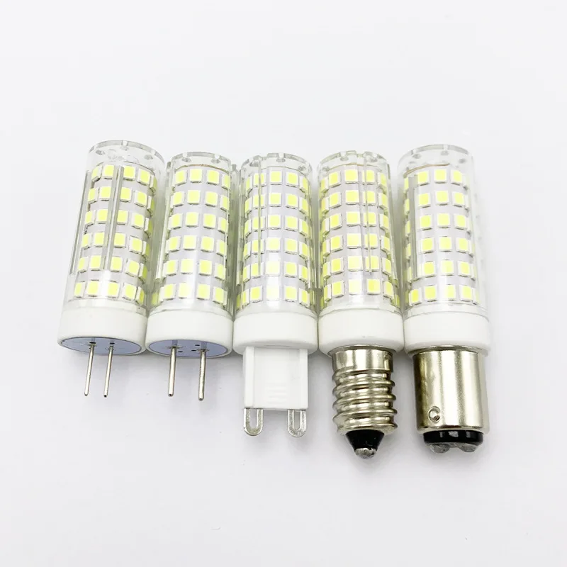 

5pcs ACDC12V G4 GY6.35 G9 E14 BA15D BA15S LED Corn Bulb 64 LEDS 78 LEDS 6W 7W Replace 50w 60w Halogen Crystal Chandelier Lamp