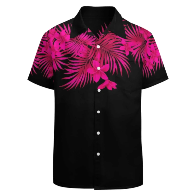 

Men Shirt 2023 Neo-Polynesian Samoan Tribal Mermaid V-Neck Short Sleeve Shirt Islander Tribal Costume Loose casual shirt Tops