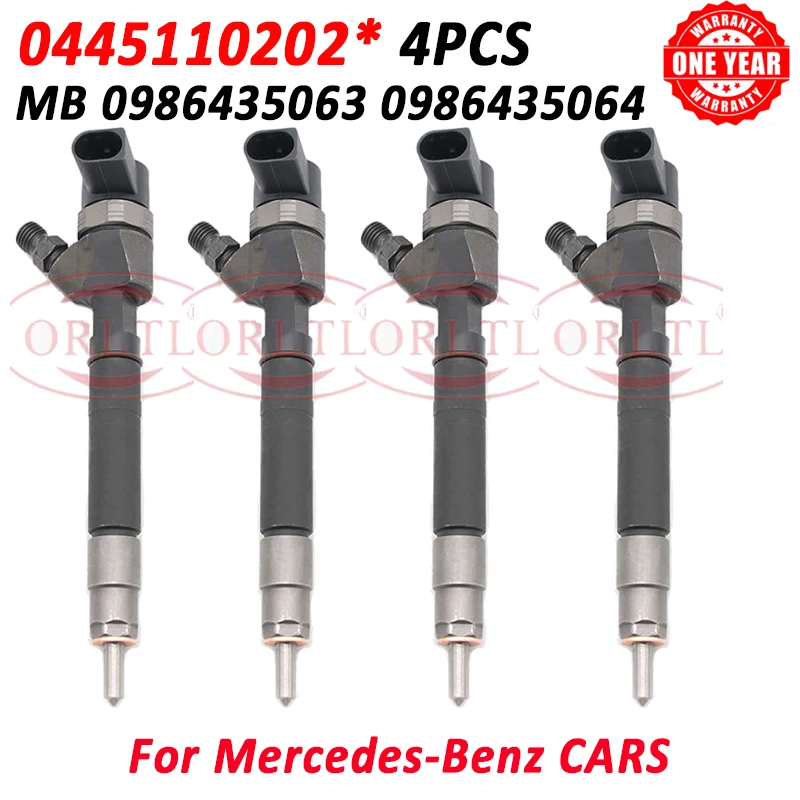 

0445110202 Diesel Fuel Injector Nozzle 0 445 110 202 OEM 0986435063 0986435064 6130700887 For Mercedes Benz