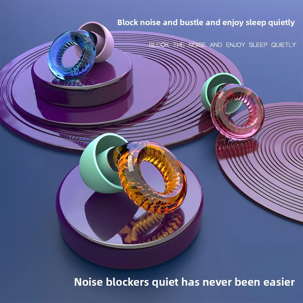 Noise reduction earplugs Sound insulation Silicone sleep Hearing protection Earplugs Sleep special anti-noise