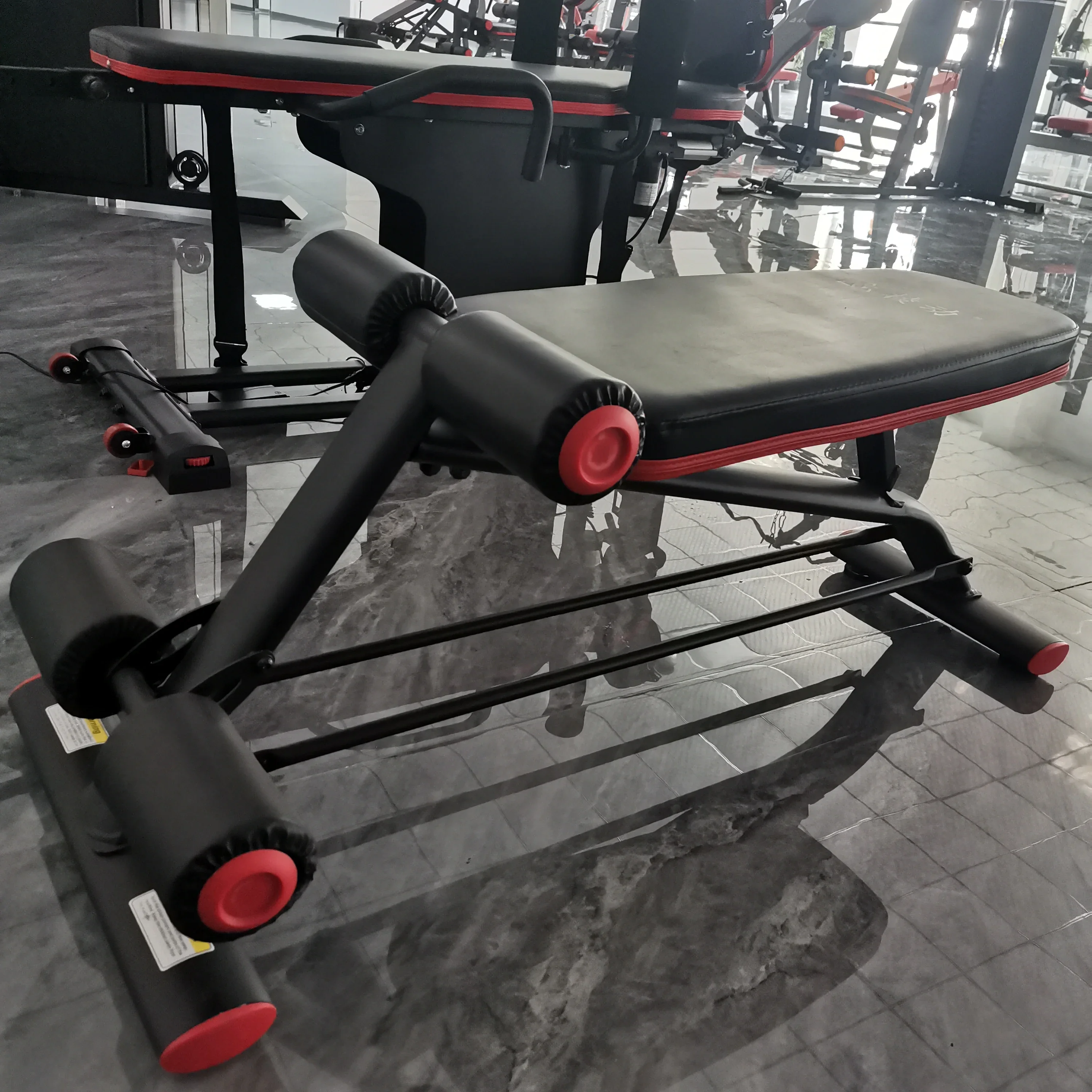 Commercial Gym Bench ，Press with Incline Decline Flat Exercise ，Adjustable Bench