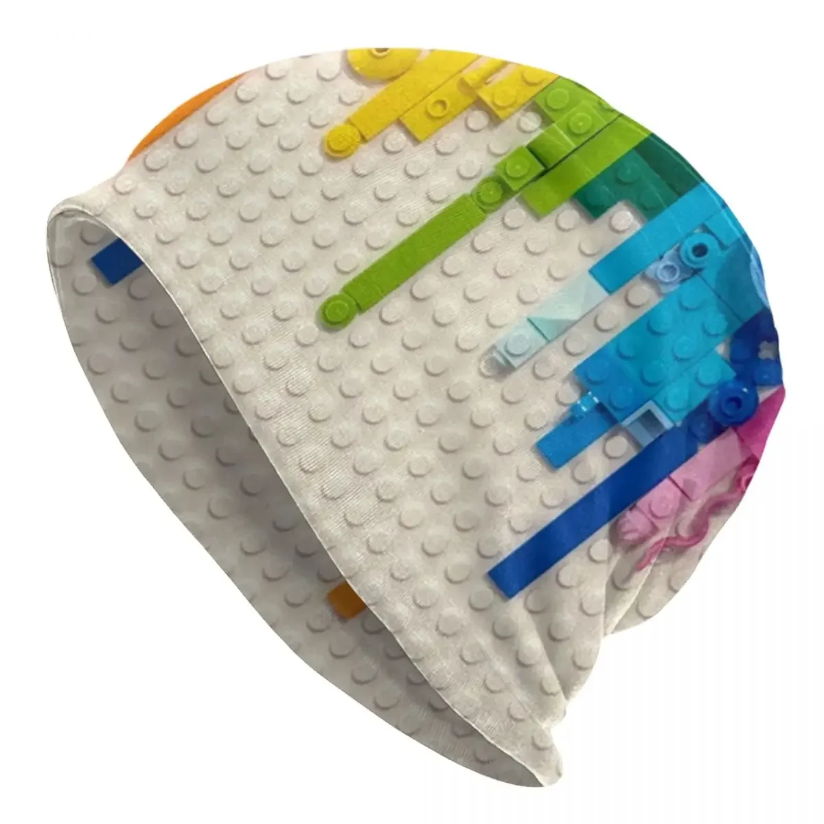 

Rainbow Drip Warm Knitted Cap Hip Hop Bonnet Hat Autumn Winter Outdoor Beanies Hats for Unisex Adult