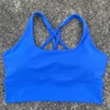 Cross Straps Sports Bra Gym Crop Top Yoga Vest Women High Impact Fitness Bralette Push Up Running Underwear With Chest Pad 3