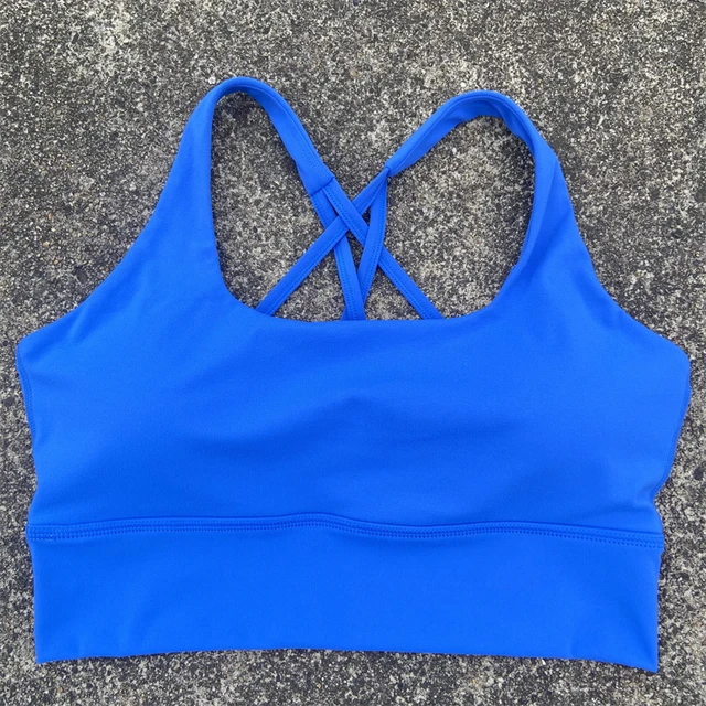 Cross Straps Sports Bra Gym Crop Top Yoga Vest Women High Impact Fitness Bralette Push Up Running Underwear With Chest Pad 3