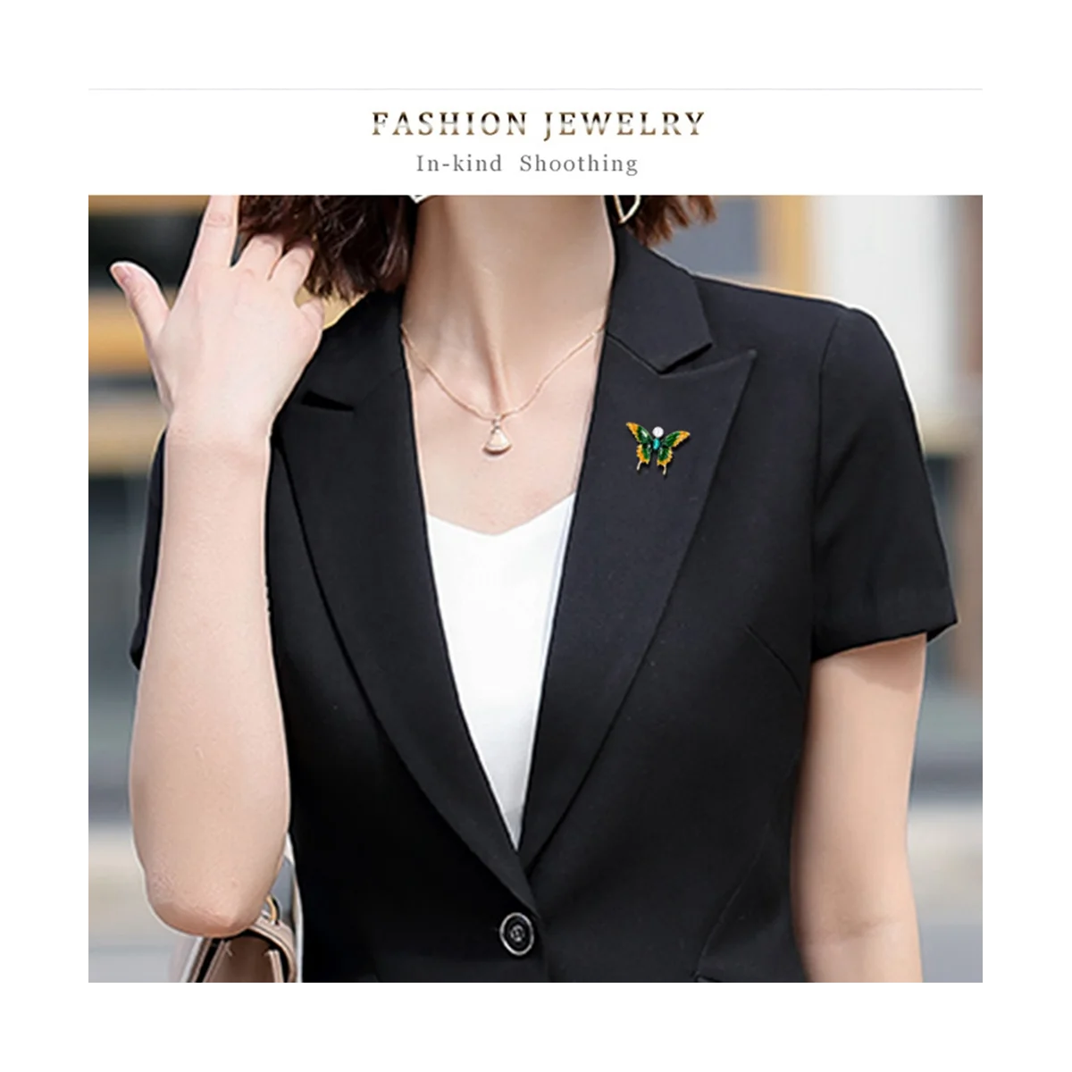 

Очаровательная брошь-бабочка из искусственного жемчуга, свадебная брошь