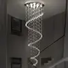 Modern Led Chandeliers Light Fixture For Staircase Stair Lights Luxury Hotel Villa Vanity Bedroom Hanging Lamp 6