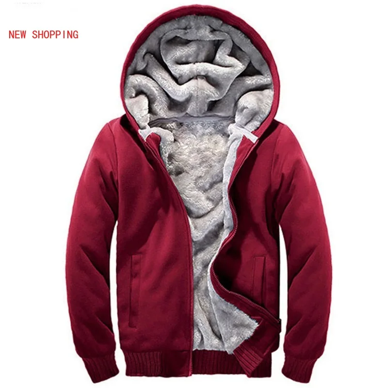 Bomber Jacket Men 2023 New Brand Winter Thick Warm Fleece Zipper Coat Mens SportsWear Tracksuit Male European Hoodies Plus Size