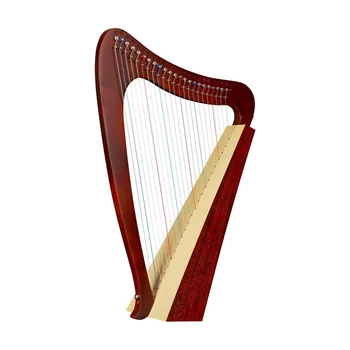 Mahogany Lyre Harp Children Beginners Professional Harps Adults Practice Large Harps Traditional Stringed Musical Instruments