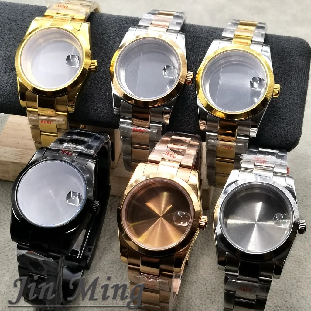Premium Sapphire Glass Watch Case & Strap, 36mm/40mm, with S Crown