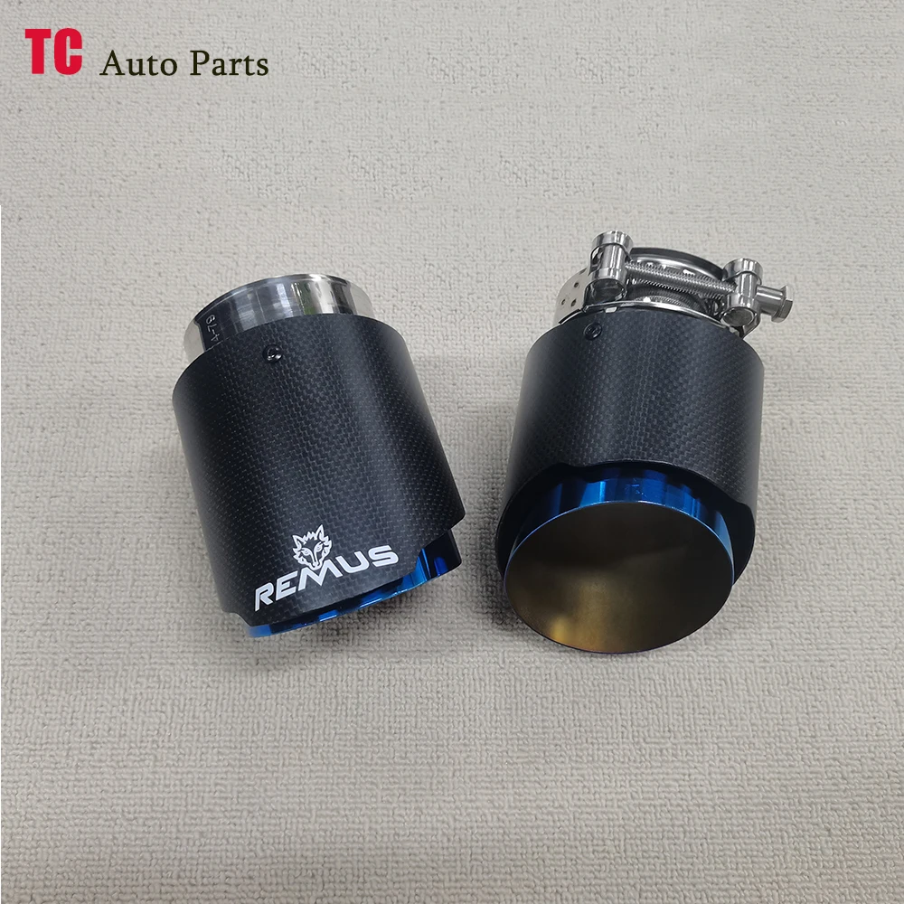 Embout D'échappement Carbone Pour Mazda CX-5, CX-4, CX-3, Axela, Atenza - Entrée 77 Mm, Sortie 101 Mm, Noir (1 Pièce)
