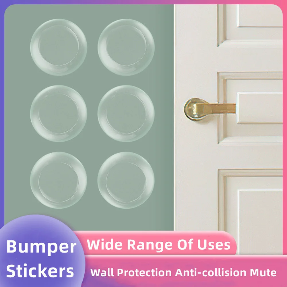 

Transparent Anti-collision Sticker Silicone Door Handle Protector Non-slip Self-adhesive Round Furniture Anti-collision Cushion