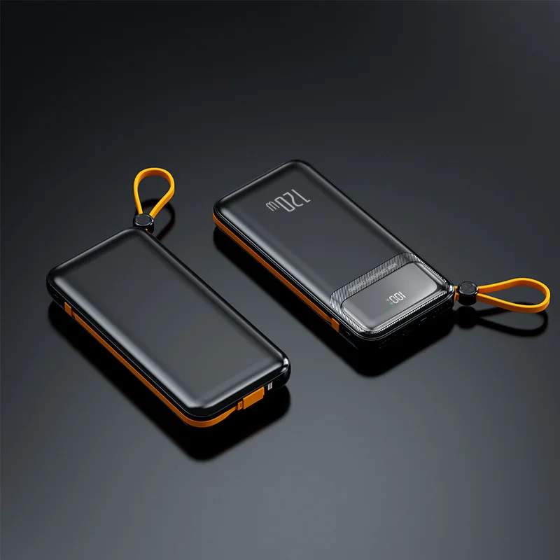 120W Super Fast Charging Power Bank with Built-in Cable Lightweight and Mini 20000mAh Portable Power Bank 6