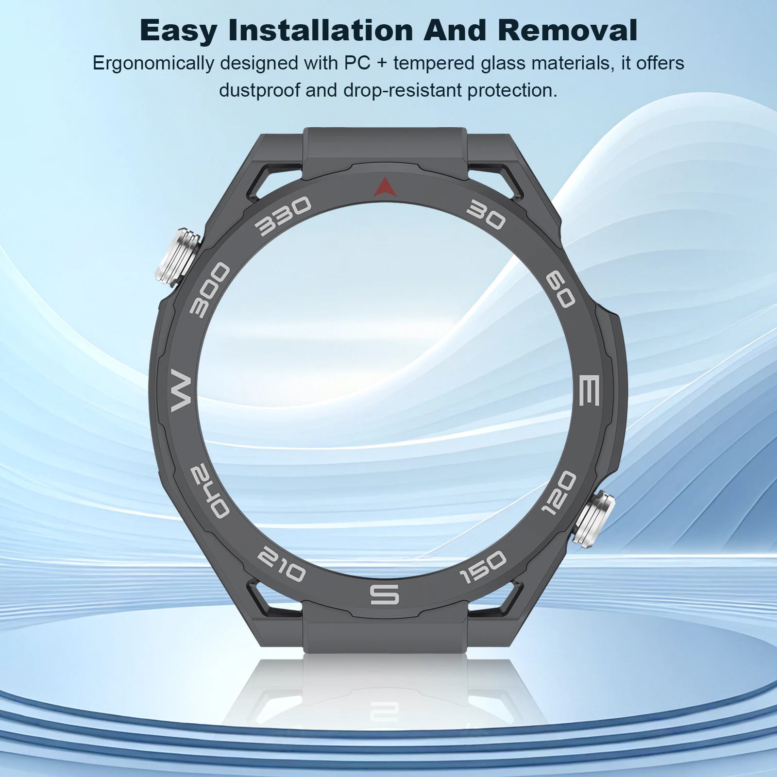 Hard PC Case With Metal Button Watch Protective Bumper Frame High Quality Cover Shell For Huawei GT6pro 46mm Watches Accessories