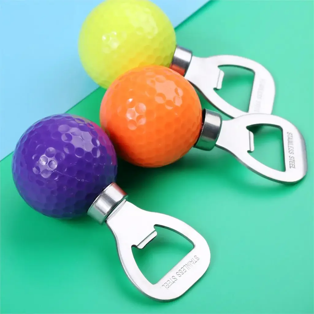 1 Pc Stainless Steel Golf Ball-Shaped Bottle Opener Novelty Corkscrew Wine And Beer Opener Golfer Practice Golf Training Aids 5