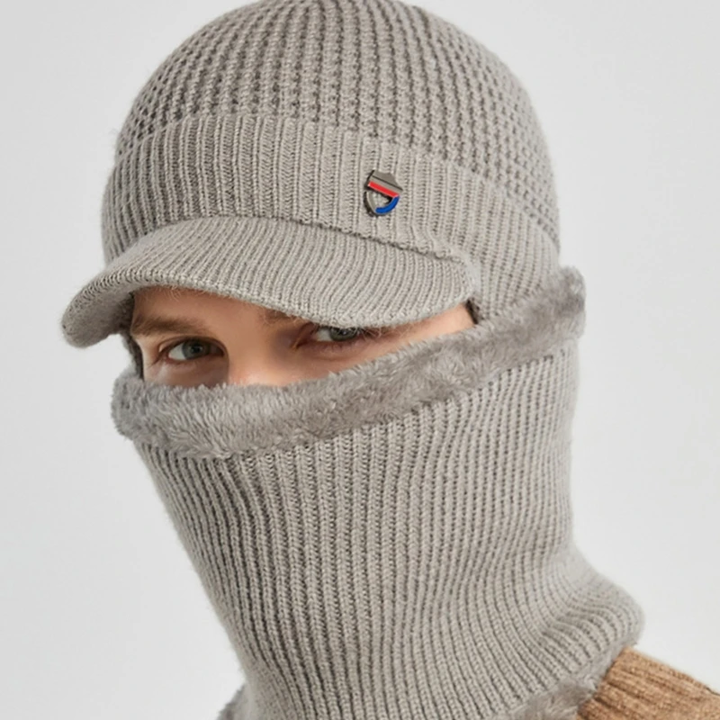Tanio Nowy czapka zimowa mężczyźni Outdoor Ear Protetion grube ciepłe sklep
