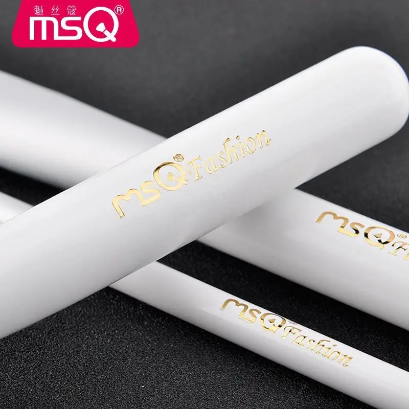 MSQ/ MSQ 12피스 메이크업 브러쉬 세트: 초보자를 위한 완벽한 메이크업 도구 세트. 아이섀도 브러쉬, 루스 파우더, 블러쉬 브러쉬