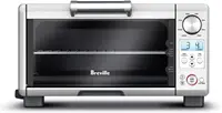 Electric Countertop Toaster Oven, Small Portable Oven, Brushed Stainless Steel 1