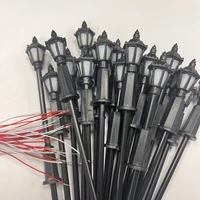 20pcs Layout Lamppost Model Lamp Railway Train Scenery Table War Game DIY Model Lamp 3V Lights Miniature 1