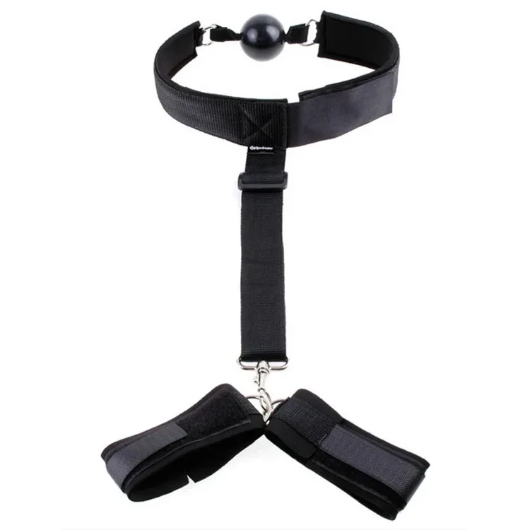 BDSM Adult Games Erotic Sex Toys for Woman Couples Restraint Ball Mouth Prank Handcuffs Fetish Bondage Restraints Sexy Shop 18+