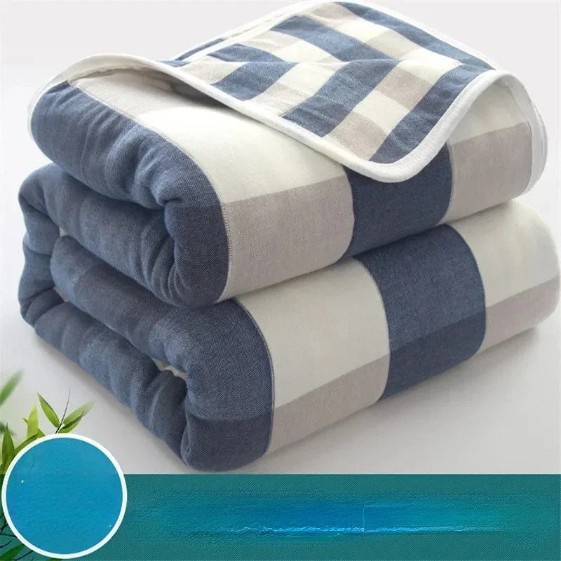 

Pure Cotton Towel Blankets Six-layer Gauze Air-conditioning Quilts Summer Adult Children's Baby Thin Throws Bedspread On The Bed