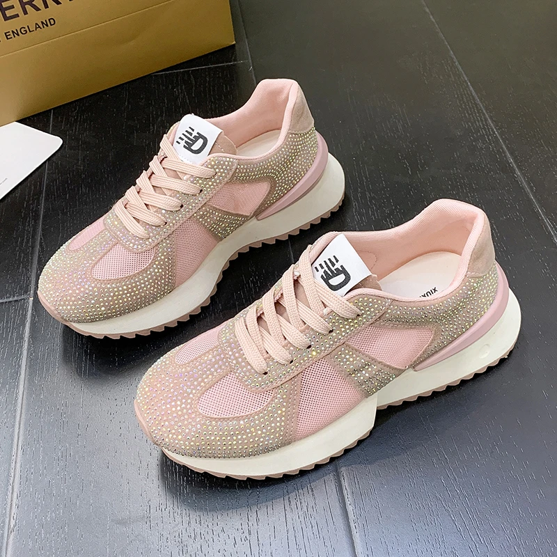 

Luxury Brand Women Pink Sport Golf Shoes Good Quality Girls Walking Sneaker Spring Outdoor Female Athletic Golfing Trainers