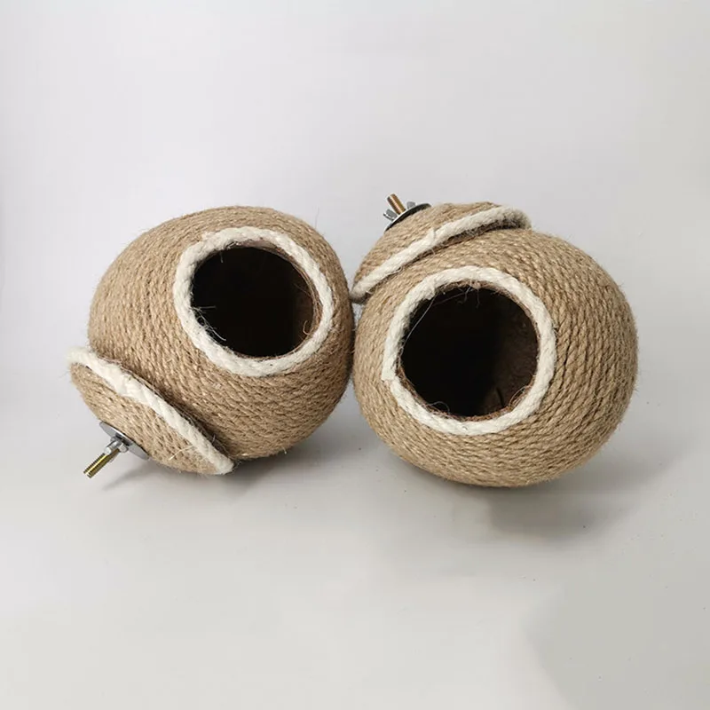 Coconut Shell Bird Nest Pet Supplies Parrot Nest Tiger Skin Peony Parrot Nest Bird Cage Accessories All Natural For 
