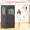 Full Sized Steam Sauna Room, Nylon Black 2.6L 1000W Steamer with Chair+remote Control+foot Massager, Indoor Portable Sauna Room 2