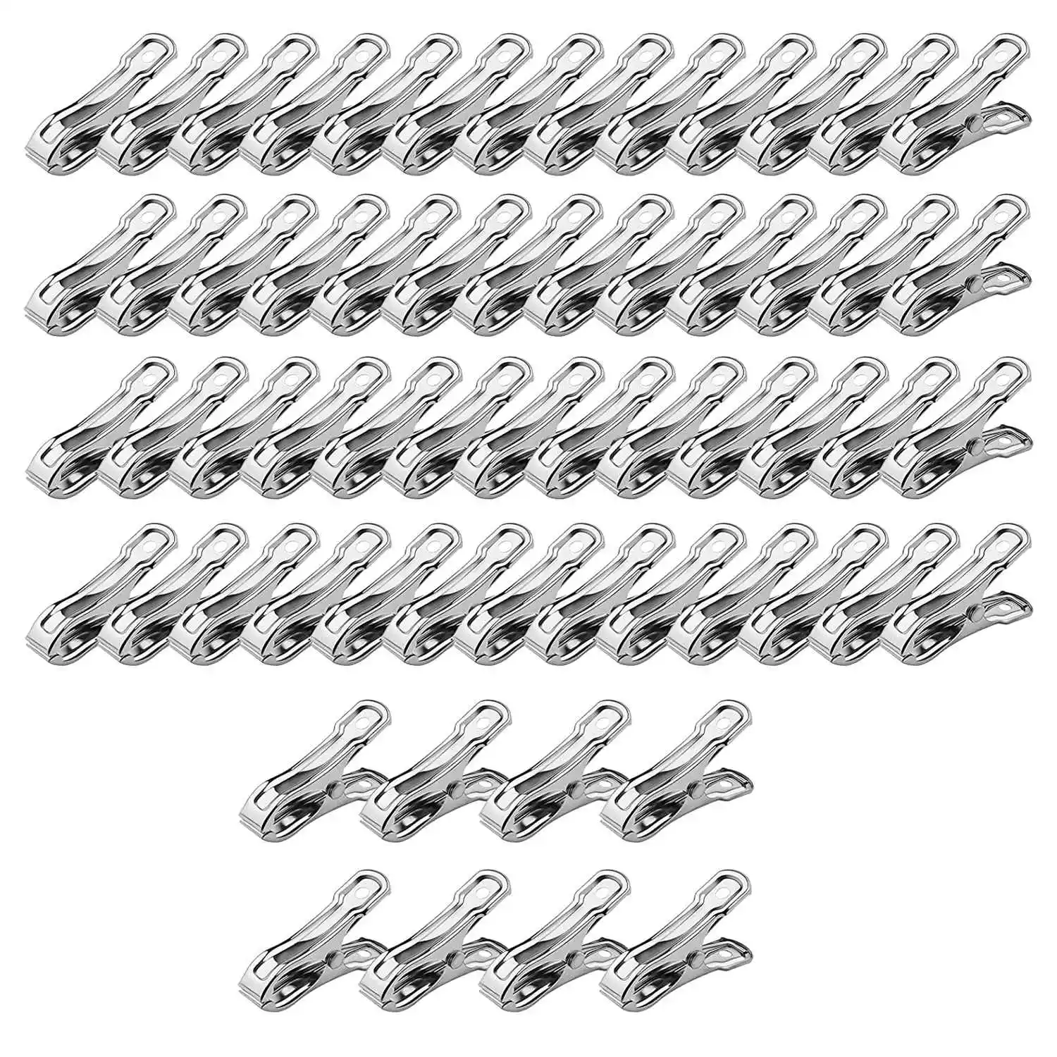 

60 PCS Garden Clips,Greenhouse Clamps Made of Stainless Steel for Netting,Garden Hoops or Greenhouse Hoops