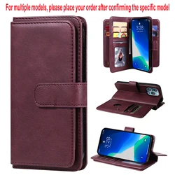 Universal Wallet Case for Select Samsung Galaxy Series (Wine Red)