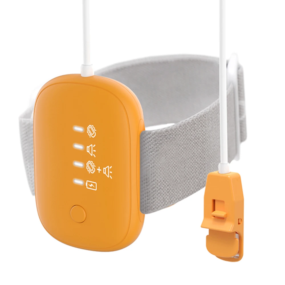 Wired Baby Bedwetting Alarm Pee Alarm Boys Grils Kids Potty Training Elder Care 3 Modes Magnetic Suction/Clip-on bedwetting sensor alarm