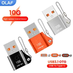 Olaf USB 3.1 Type-C Data Adapter Type C OTG USB C Male To USB Female Converter For Macbook Xiaomi Samsung S20 Fast OTG Connector