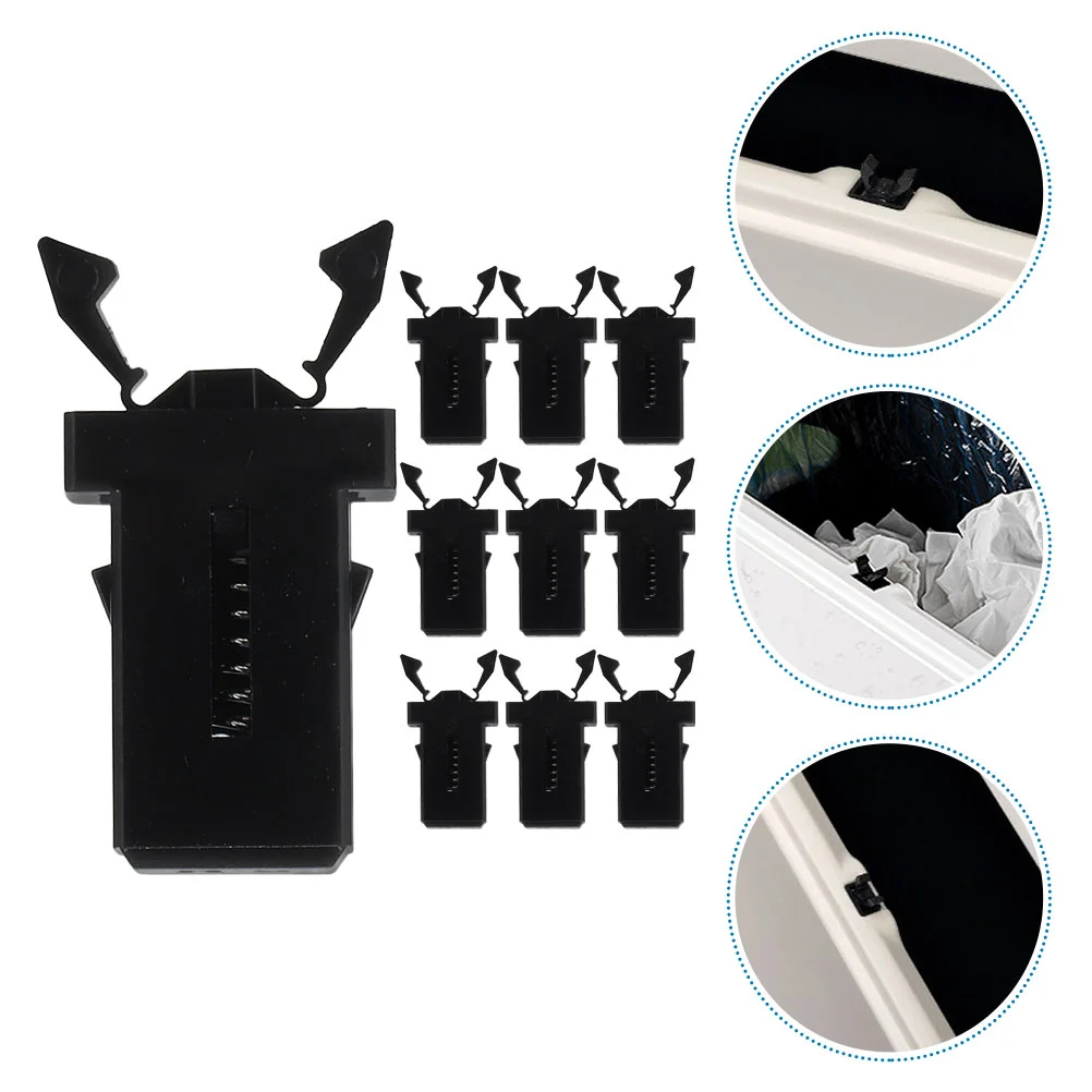 10pcs Trash Can Lock Garbage Can Lid Buckle Waste Bin Press Trash Bucket Lock Push-type Lock