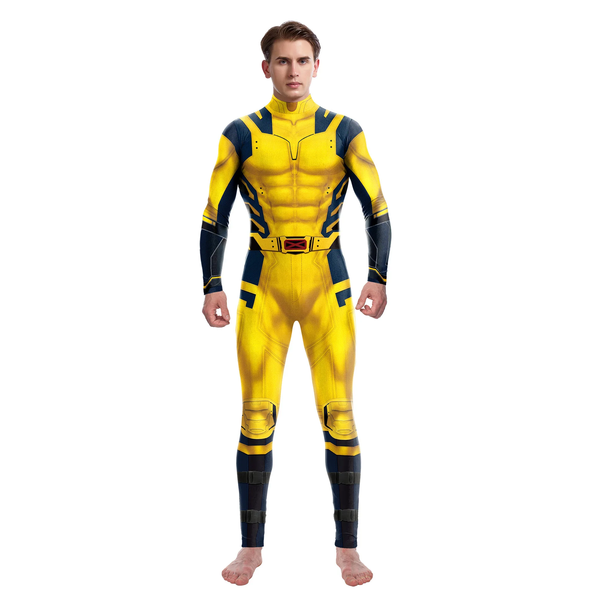 thumbnail image 1 of Superhero Men Cosplay Movie Deadpool Wolverine Cosplay Costumes Hallloween Jumpsuit Performance Party Boys Gift Zentai Bodysuits, 1 of 4