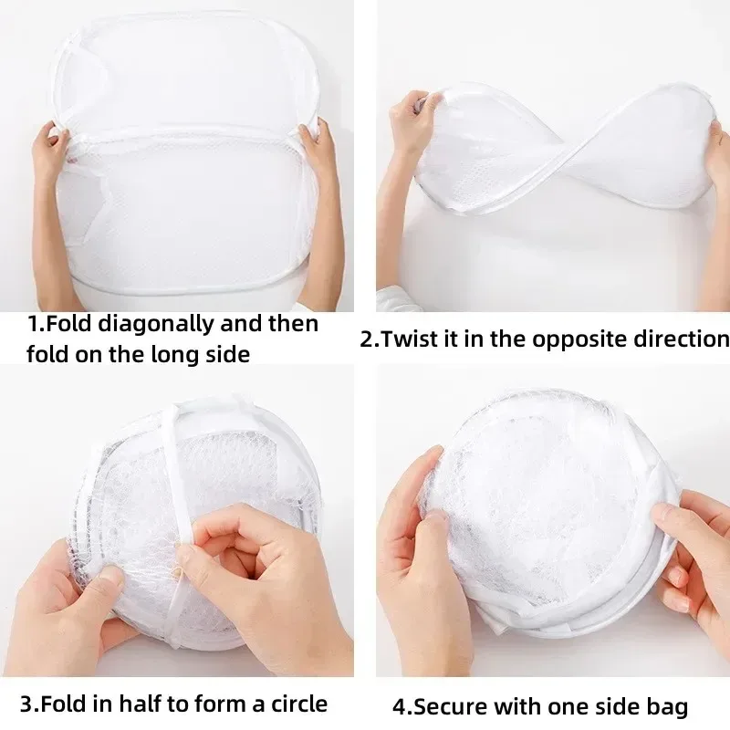 Compact Pop-Up Mesh Laundry Hamper – Breathable & Space-Saving Basket